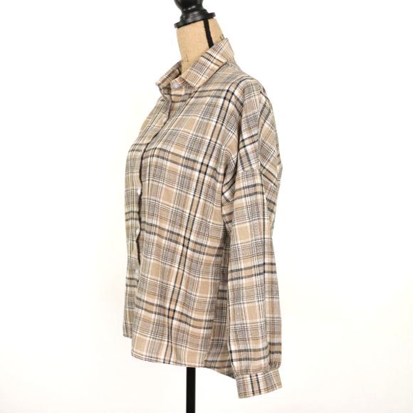 Ctassic Fashion Plaid Button Down Top - Picture 3 of 6